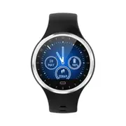 M8 1.22'' Color Touch Screen IP67 Waterproof Smart Watch Blood Pressure Oxygen Monitor Remote Camera Sports Fitness Bracelet BLACK COLOR