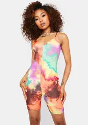 [AFRM] Rhea Bike Rainbow Bodysuit