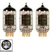 New Gain Matched Trio 3x Electro-Harmonix 12AT7 ECC81 Gold Pin Vacuum Tubes