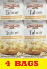 4x Pepperidge Farm Tahoe White Chocolate Macadamia Cookies 7.2 oz - 4 BAGS PACKS