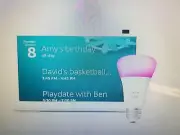 NEW Amazon Echo Show 8 (2nd Gen) with Philips Hue Smart Color Bulb 75w Bundle