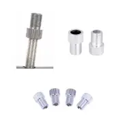 PRESTA TO SCHRADER BIKE VALVE ADAPTOR CONVERTER PUMP CONNECTOR SILVER