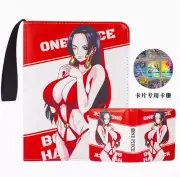 One Piece TCG Binder Premium leather BOA HANOCK WIFU BIKINI KAWAII 4 POCKET