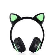 Wireless Bluetooth 4.1 Cat Ear Headband Led Lights Headphone Headset For Kids Girls