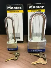 MASTER LOCK Keyed Padlock, 5LJ and 7LJ....sold as set. NIB