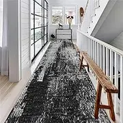 Hallway Runner Rug Washable Corridor Aisle Entrance Long Carpets with Rubber Backing, 1m 1.5m 2m 2.5m 3m 3.5m 4m 4.5m 5m 5.5m 6m Grey Soft Rugs(2ft×19.7ft/60×600cm)
