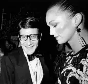 Yves Saint Laurent at Opium Perfume Party at Studio 54 in New - 1978 Old Photo 3