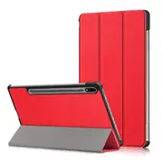 Tri-fold Stand PU Leather Tablet Case for Samsung Galaxy Tab S7 FE T736/Tab S7+/Tab S8+