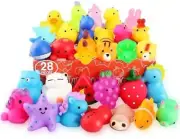 Mochi Squishy Toys, 28 Pack, Kawaii Cat Squishys