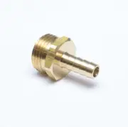 Brass 3/8" Hose Id/Hose Barb to Male 3/4" GHT Garden Hose Thread Straight Brass