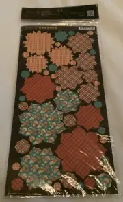 Graphic 45 Raining Cats & Dogs Cardstock Flowers Plaid Floral