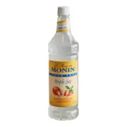 Monin Sugar Free Triple Sec Flavoring Syrup 1 Liter 544SYPFS044F