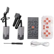 1Set Power Function Motor App Remote Control Programming 2 Meduim Moter Set DIY Building Block for picture color