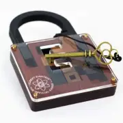 High Difficulty Level IQ Wooden Lock Puzzle