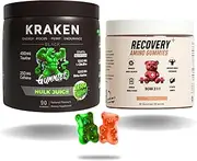 Pre-workout Gummies and BCAA Gummies Stack, 2000mg BCAA, Twin Pack | Branched Chain Amino Acids, Caffeine, Taurine, L-Citrulline & Beta-Alanine | PUMP, ENERGY, FOCUS, RECOVERY