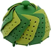 Lotus Steamer Plus Vegetable Food Steamer Basket Adjustable Collapsible Plastic Fruit Basket