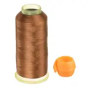 Polyester Embroidery Thread Thread Spools Savers Kit, Brown Orange