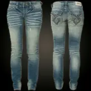 BRAND NEW AFFLICTION "RAQUEL RUGGED FLUER" JEANS 24" Ret $135.00 NEW With TAGS