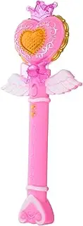 SUPVOX Glow Fairy Wand Heart Design with Light Music for Dress Up Parties Birthdays Stage Performances Adorable Snowflake Light Stick