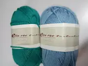 Ella Rae Milky Soft Yarn Lot of 2 Skeins Each Skein 110 Yards Cotton Blend