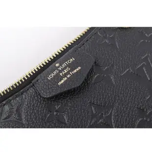 【Louis Vuitton 路易威登】Easy Pouch On Strap 壓紋牛皮二用包(黑色) M80349/平行輸入
