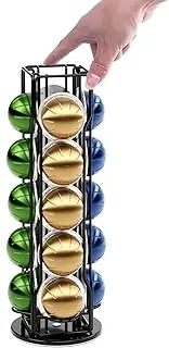 [SEVENLINE] 20 Vertuo Pods Coffee Pod Holder Compatible For Nespresso Vertuoline Stand Rack Holds Vertuo line Organizer Carousel 360-Degree Rotatable (Black)
