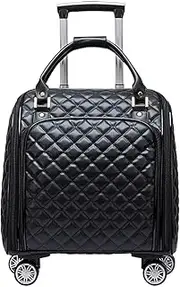 [BIRJXVTO] Carry-on Suitcase Luggage Leather Softside Underseat Carry On Suitcases Travel Luggage with Spinner Wheels Carry-on Suitcases Carry On Luggages