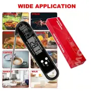 Black Instant Read Meat Thermometer Digital LCD Cooking BBQ Food Temperature