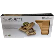 Picnic Silhouette Cheese Board and Tools Set - Rubberwood