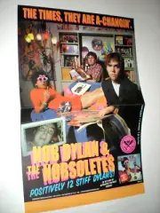 POSTER by NOB DYLAN & THE NOBSOLETES positively 12 stiff dylans band album gig 8