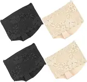 [Ipetboom] 2 Pairs Open Toe Half Socks for Women Invisible Non Slip Toe Covers with Cushioning Breathable Lace Design for Sandals and High Heels Nude