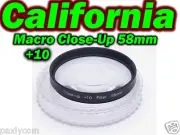 58 mm Macro Close Up Glass +10 Lens Filter Canon Nikon Camera DSLR SLR 58mm Sony
