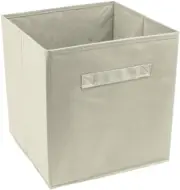 Sorbus Cube Storage Bin, Beige 6 Pack