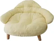 Leefasy Elevated Cat Sofa Pet Sleeping Bed Soft Comfortable Breathable Dog Cat Couch Wood Frame for Puppy Cat Pet Supplies All Breed, XL