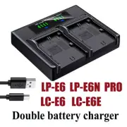 USB Battery Charger For Canon LP-E6 EOS 5D Mark II III IV 6D Mark II 7D SV 60D