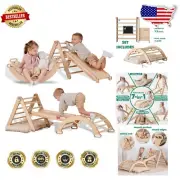 Indoor Wooden Climbing Frame for Toddlers - Foldable & Safe Play Solution