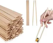 ‌100Pairs Disposable Chopsticks，7.8Inch Bulk Bamboo Utensils for Restaurants, Catering, Sushi, Takeaway（Kraft Paper Packing）