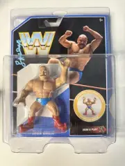 WWE Mattel Retro Iron Sheik Autographed Figure W/Protector WWF MOC