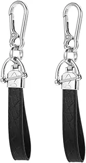 Generic 2pcs Car Key Chain Marker Pen Paint Tips Car Key Holder Marker Pen Supplies Cool Notes Cage Lampshade Hooks Men Ring Bracelets Wall Hook Ladder Jewelry Pendant Point Black Metal