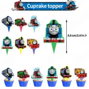 24PC Thomas the Tank Engine Cupcake Toppers Party Supplies Birthday Decorations