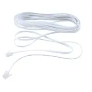 2X(6P2C RJ11 Male to Male Plug Telephone Line Cable Wire 5M I3W5)4151