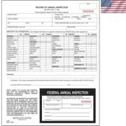 50-Pack Carbonless Vehicle Inspection Forms - Compliant with DOT Regulations