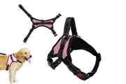 No Pull Dog Harness Anti Pull Adjustable Soft Padded Pet Harnes-Pink