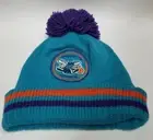 Charlotte Hornets Mitchell & Ness Black Big Man Hi Five Cuffed Knit Hat Beanie