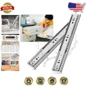 Durable Stainless Steel Ball Bearing Drawer Slides - 14 Inch Soft Close Design