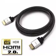 HDMI 2.0 Cable 6FT Braid UHD 18GBPs Ultra HD 60Hz HDR Ethernet 2160p 3D PS4 4K