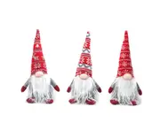 C304 3PCS Christmas Faceless Doll Doll Rudolph Top Hat Doll Home Shopping Mall Window Atmosphere Decoration Supplies