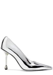Jimmy Choo Ixia 95 Metallic Patent Leather Pumps - Silver 41 (IT41 / UK8)