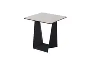 Raimon Furniture Arianna Modern Square End Lamp Side Table Ceramic - Marmo