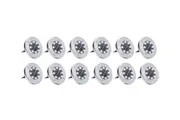 Solar Powered LED Garden Outdoor Path Lights - 12 Pack